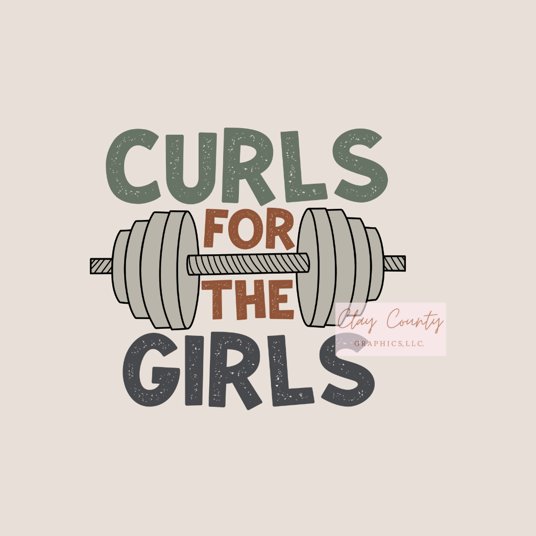 Curls For The Girls DTF Heat Transfer