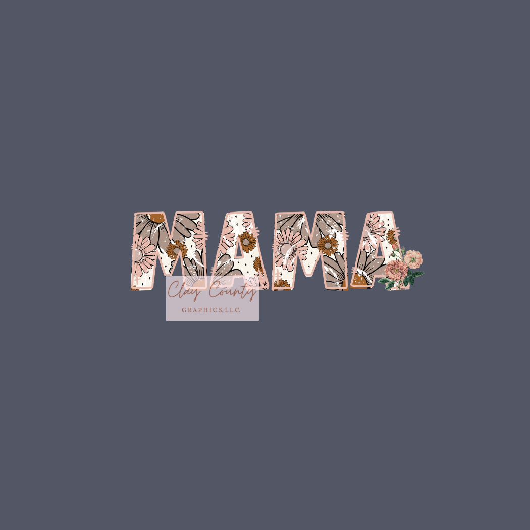 Floral Mama DTF Heat Transfer