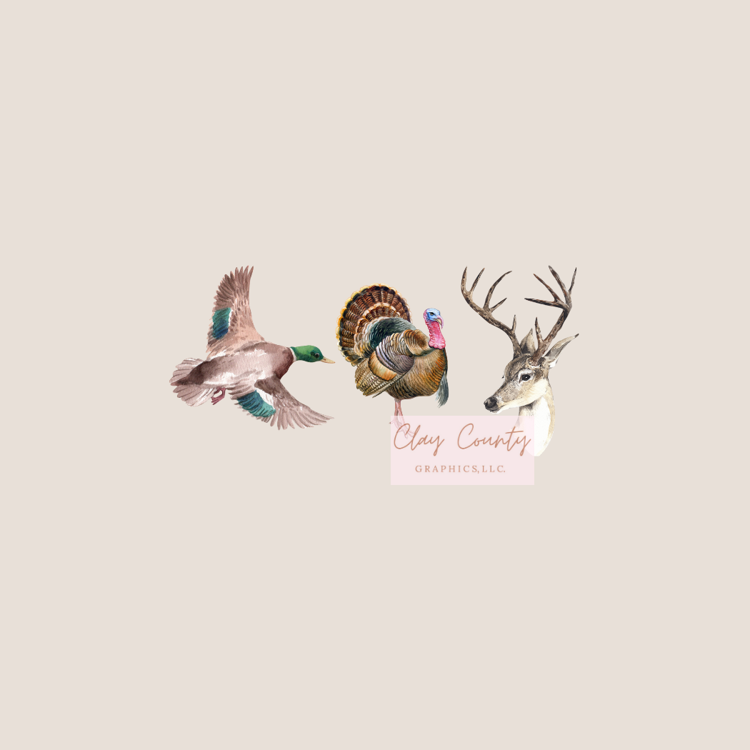 Hunting Trio DTF Heat Transfer