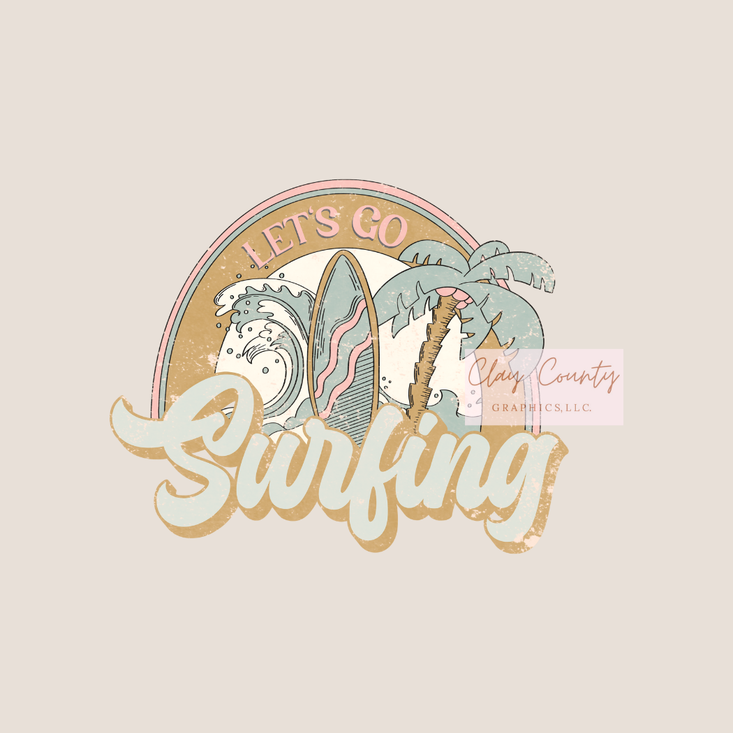 Surfing DTF Heat Transfer