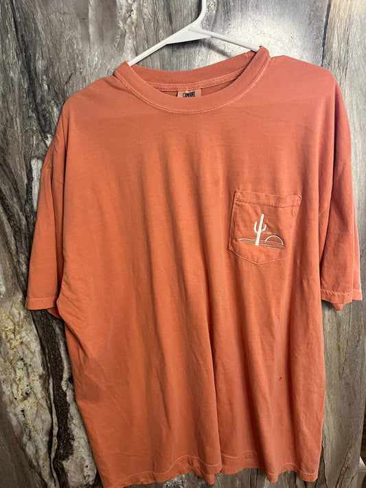 Men’s Cactus Embroidered Pocket Tee