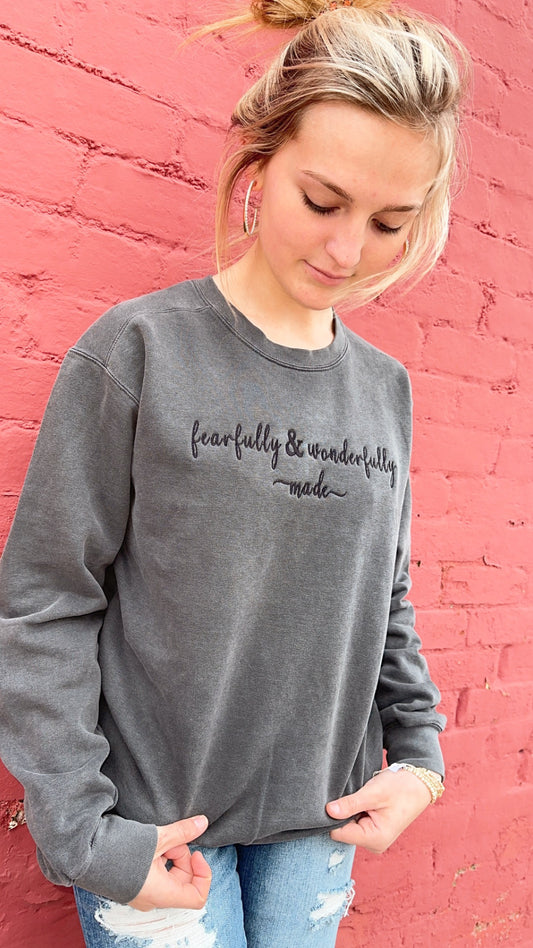 “Fearfully and Wonderfully Made” Women’s Sweatshirt