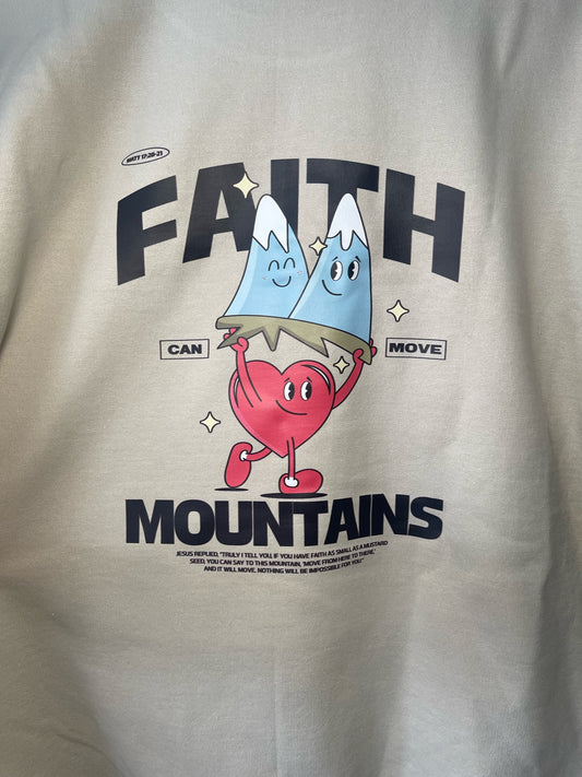 Faith Can Move Mountains Womens Sweatshirt