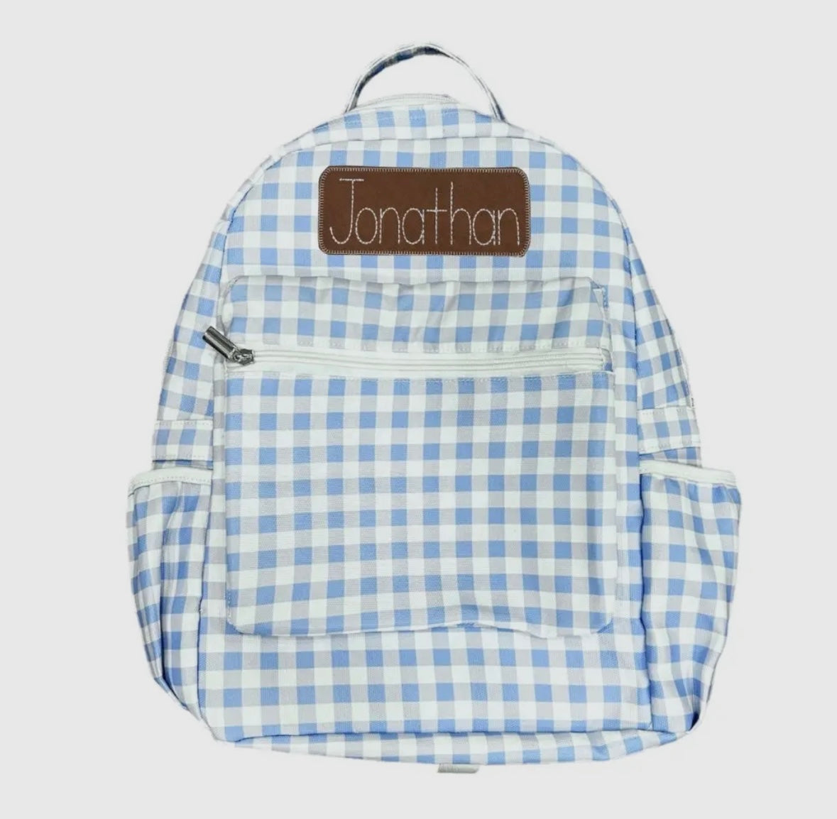 Blue Gingham BookBag