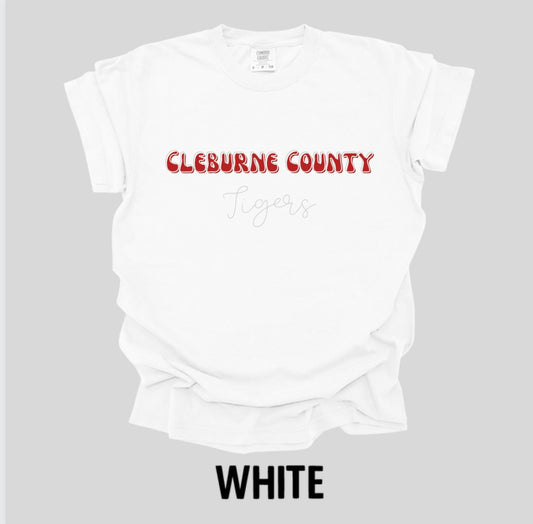 Cleburne County Tigers Red Fill