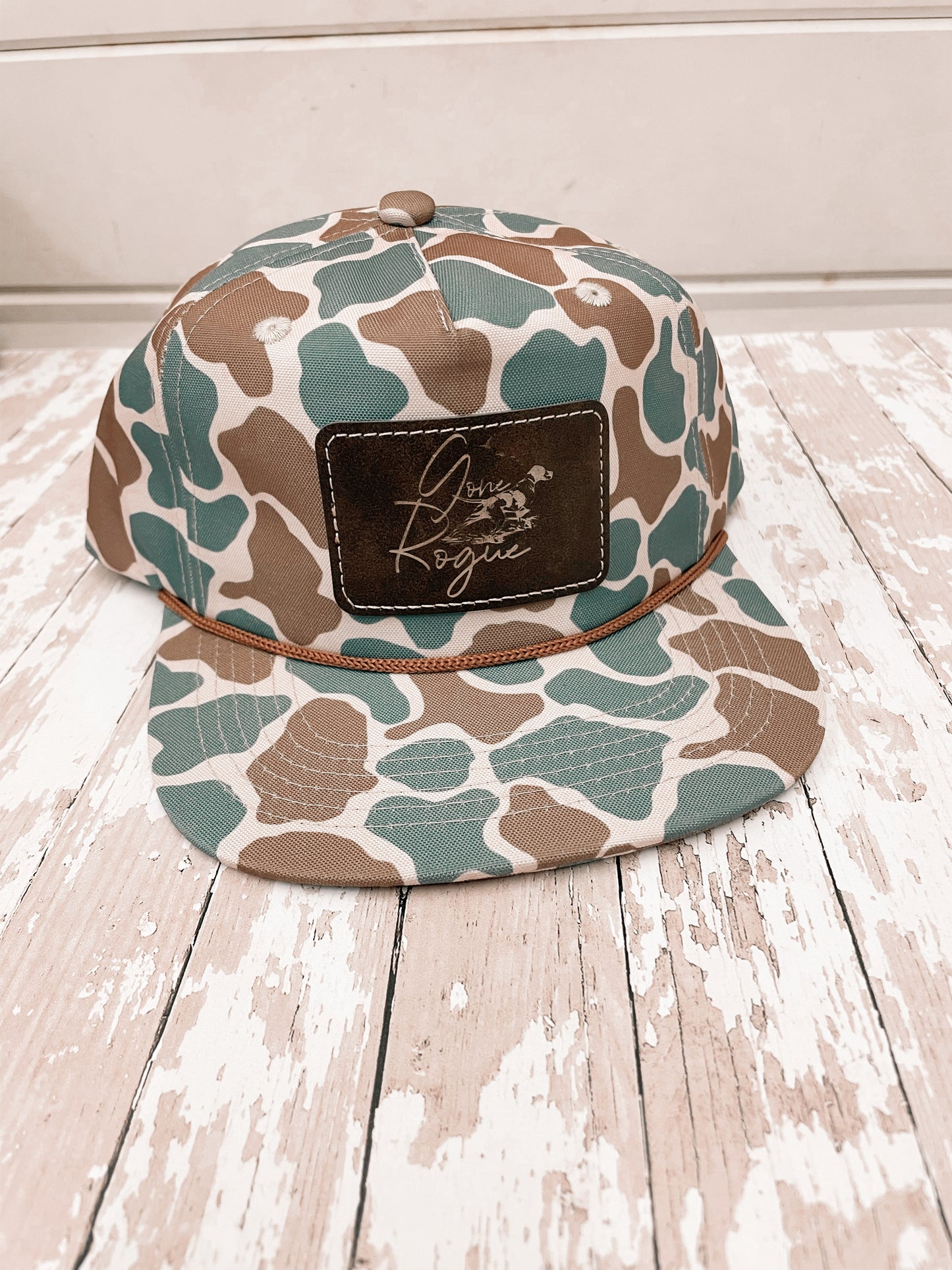 Gone Rogue Leather Patch Rope Hats